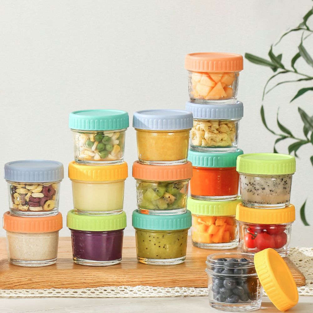Baby Food Storage Jar - 6 Buah Stoples Makanan Bayi Kaca