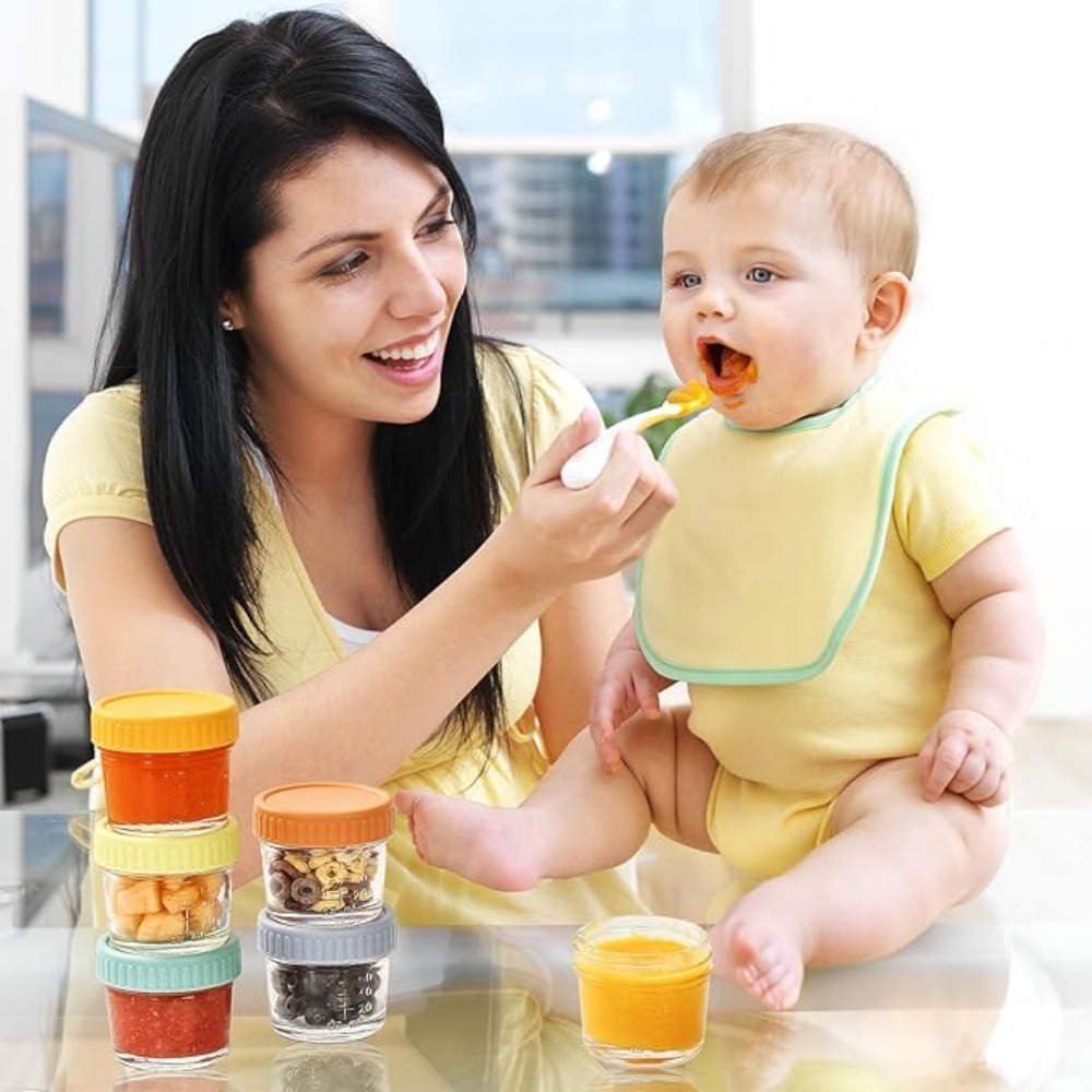 Baby Food Storage Jar - 6 Buah Toples Makanan Bayi Kaca