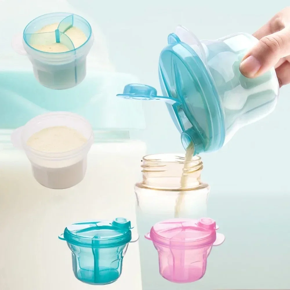 Baby Food Storage Jar - Dispenser Formula Portabel 3 Grid untuk
