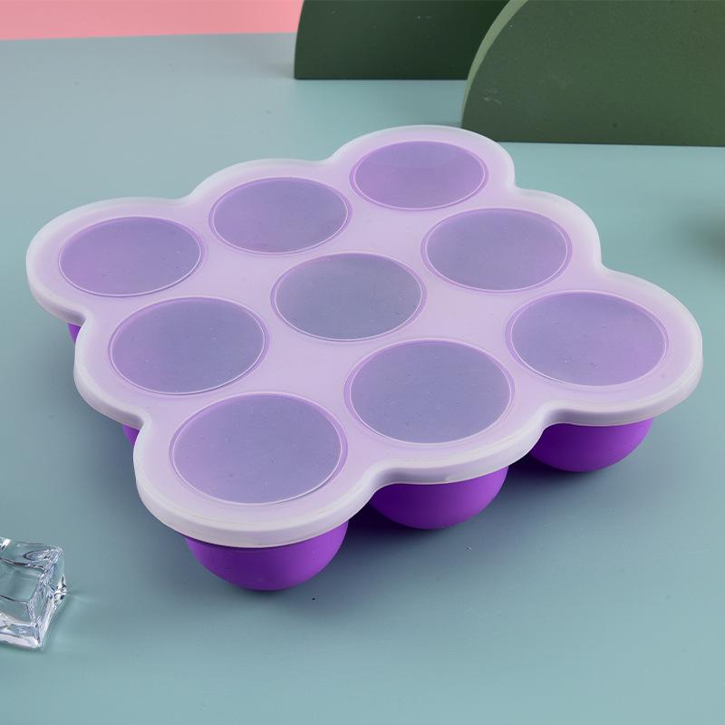 Baby Food Storage Jar - Wadah Silikon Makanan Bayi 9 Grid,