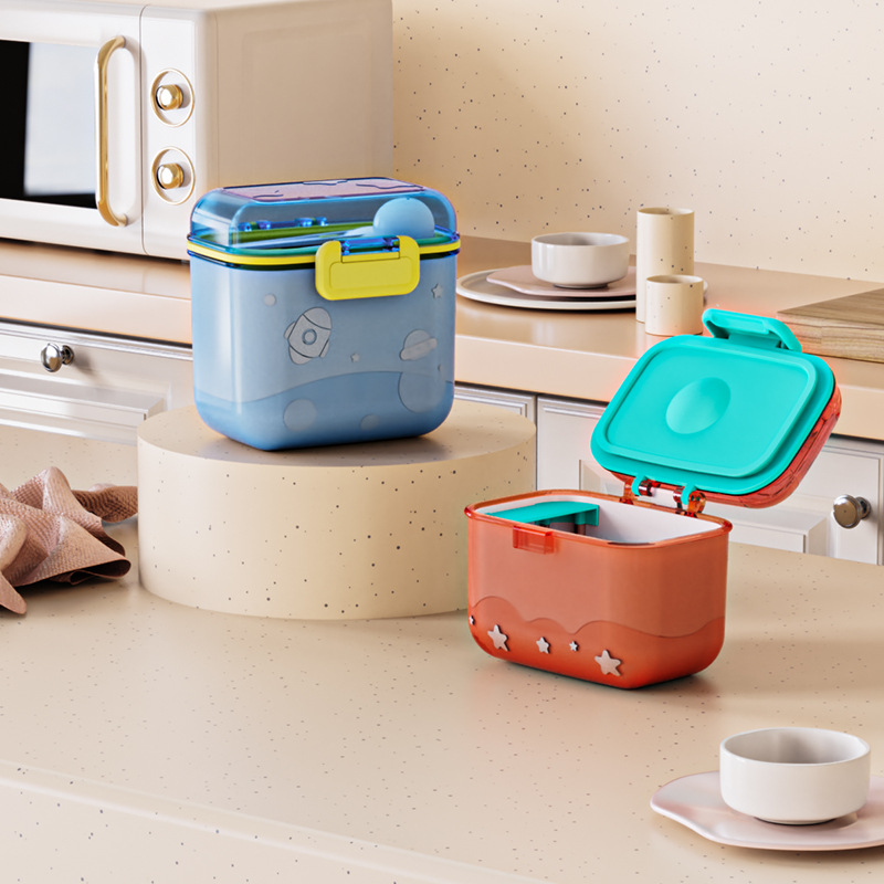 Baby Food Storage Jar - Kotak Susu Bubuk Roket Kartun, Kotak