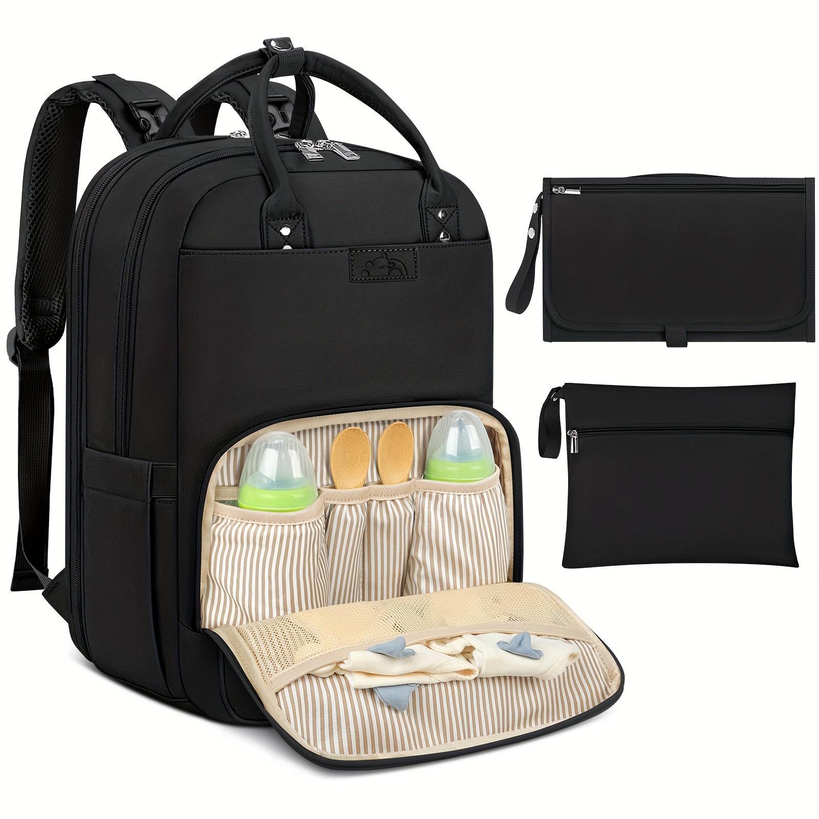 Diaper Bag Backpack - NEWHEY Tas Ganti Ransel dengan Alas