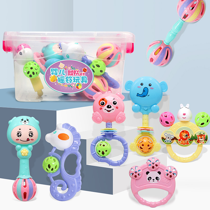 1/7PCS Set Mainan Rattle Bayi, - Baby Rattle Toy Set ulasan dan harga