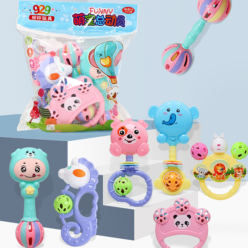 1/7PCS Set Mainan Rattle Bayi, - Baby Rattle Toy Set ulasan dan harga