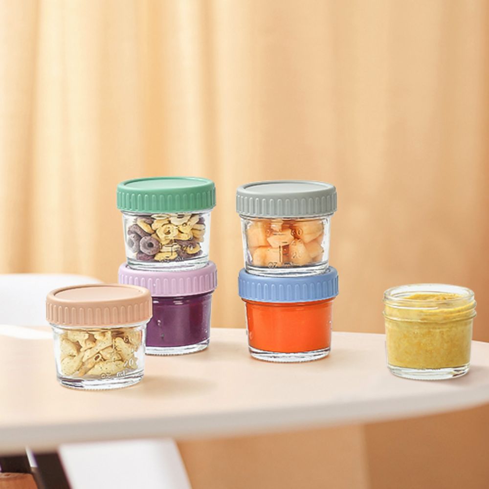 6 Buah Stoples Makanan Bayi Ka - Baby Food Storage Jar ulasan dan harga