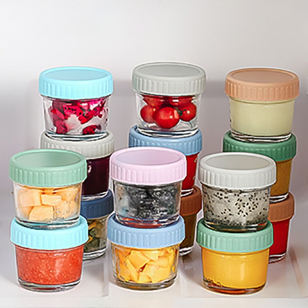 6 Buah Toples Makanan Bayi Kac - Baby Food Storage Jar ulasan dan harga