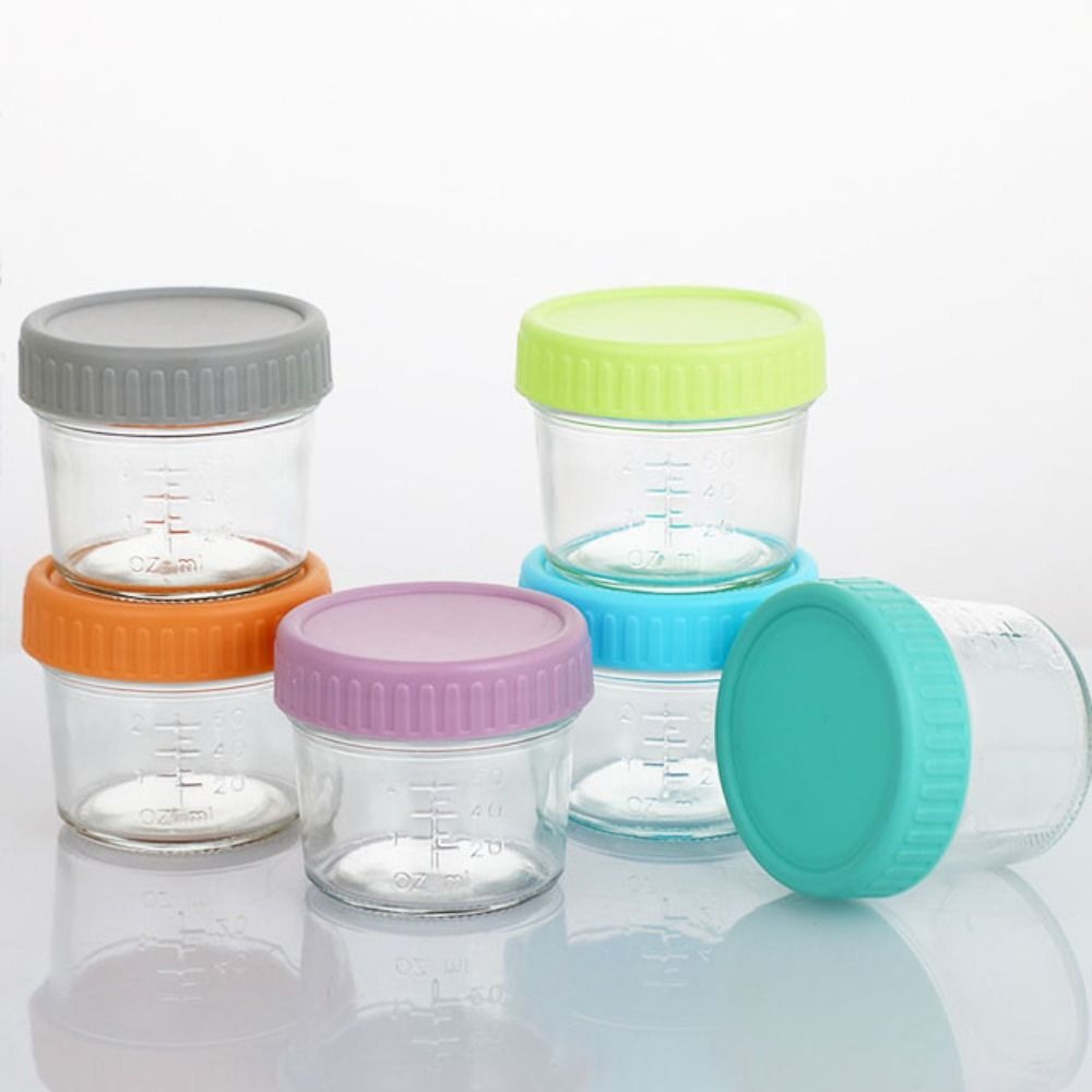 6 Buah Toples Makanan Bayi Kac - Baby Food Storage Jar ulasan dan harga