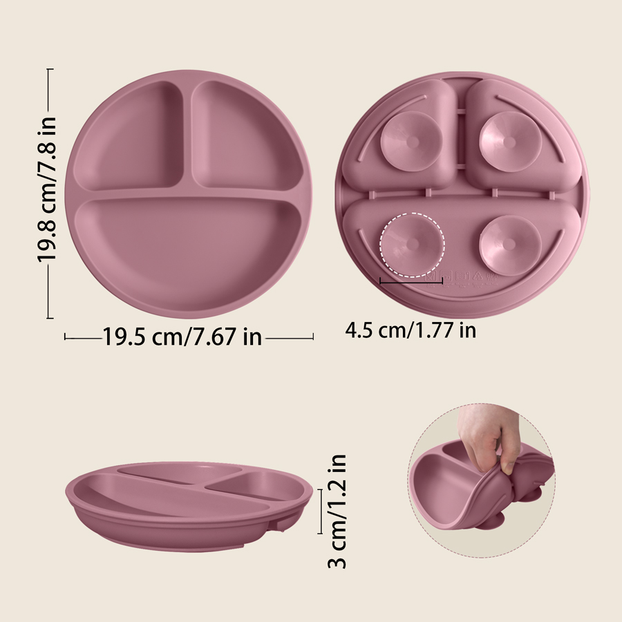 1 buah piring makan silikon pe - Baby Food Storage Jar ulasan dan harga