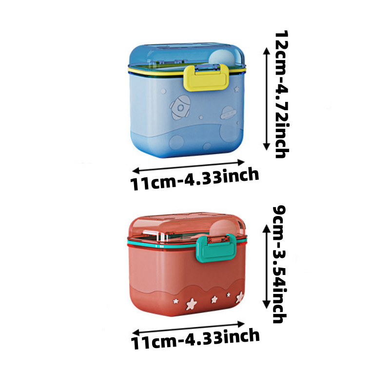 Kotak Susu Bubuk Roket Kartun, - Baby Food Storage Jar ulasan dan harga